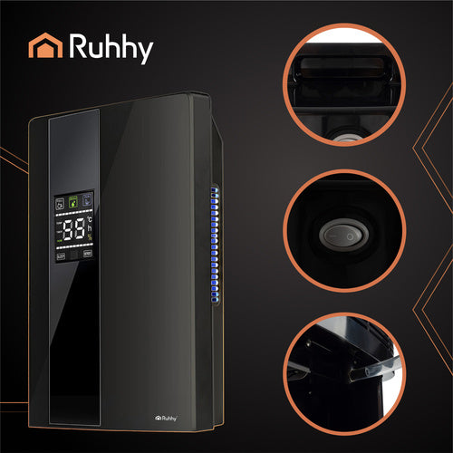 Dehumidifier & Air Purifier, 2-in-1, 2000ml Tank, Quiet