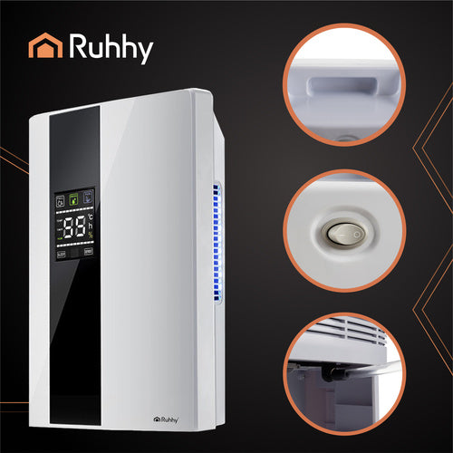 Dehumidifier & Air Purifier, 2-in-1, 2000ml Tank, Quiet