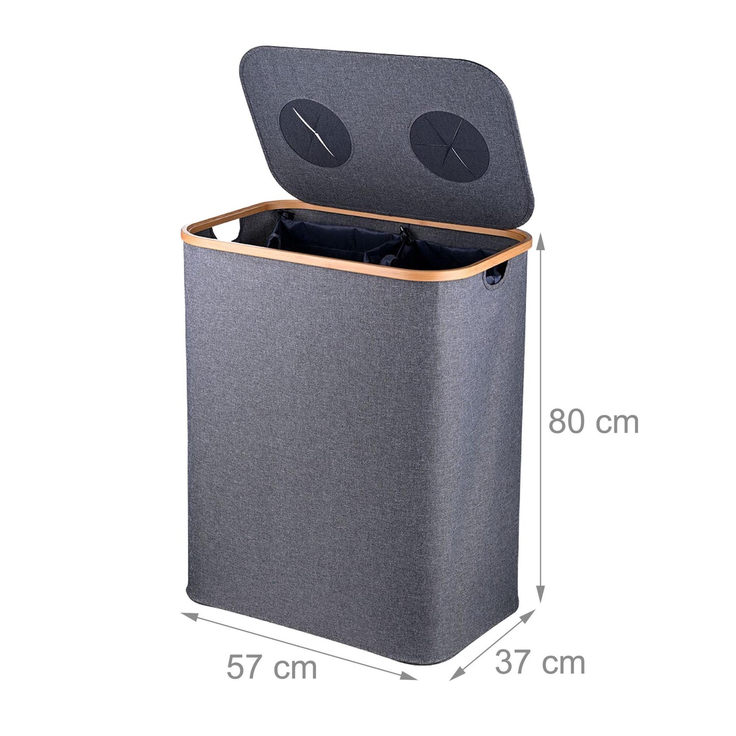 Deposit Bottle Recycling Bin, 2 Sections, 60–100 Bottles