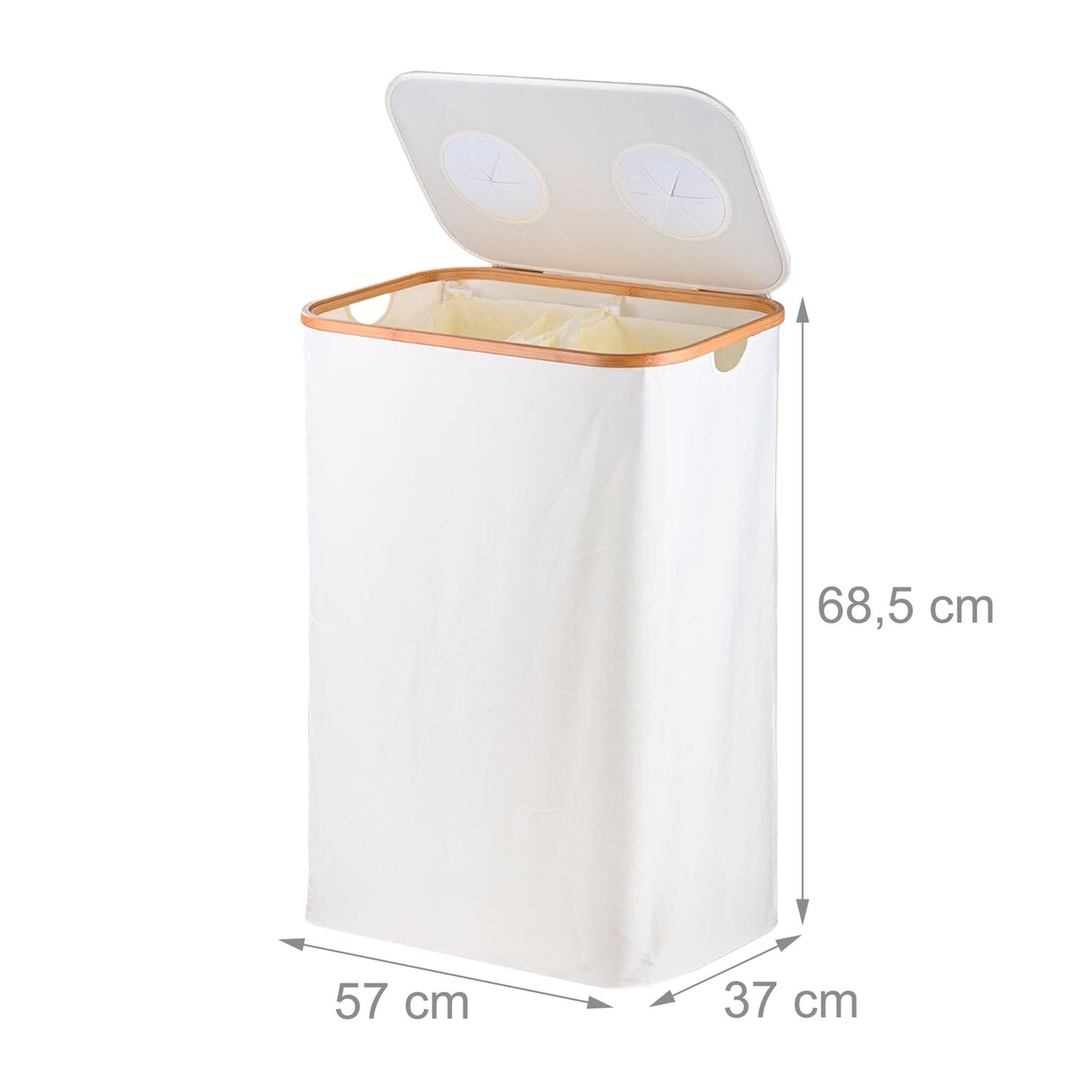 Deposit Bottle Recycling Bin, 2 Sections, 60–100 Bottles