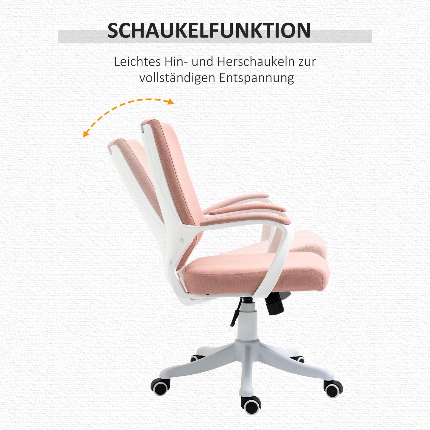 Ergonomic desk chair, adjustable height, thick padding