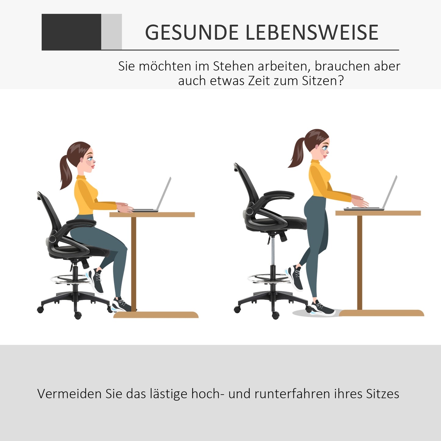 Ergonomic office chair, swivel, mesh, 360°, 120 kg capacity