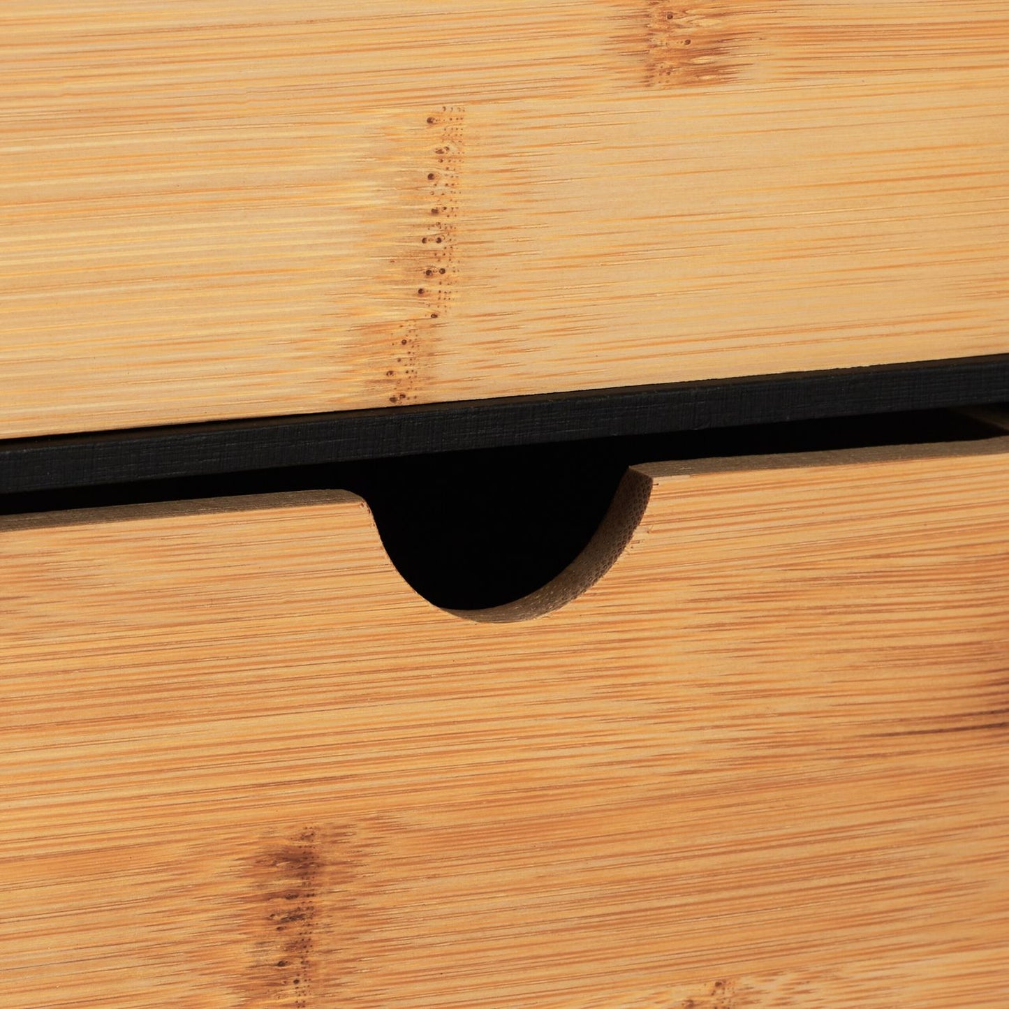 Desk Drawer Organizer with 3 Compartments, Bamboo