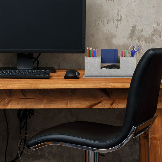 Desk Organiser in Fabric Look