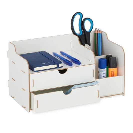 <p>Transform your workspace with this desk organiser, offering quick assembly and clutter-free efficiency. Ideal for home or office, it keeps essentials within reach and your desk tidy.</p>

<ul>
<li>Assemble swiftly with a smart plug-in system.</li>
<li>