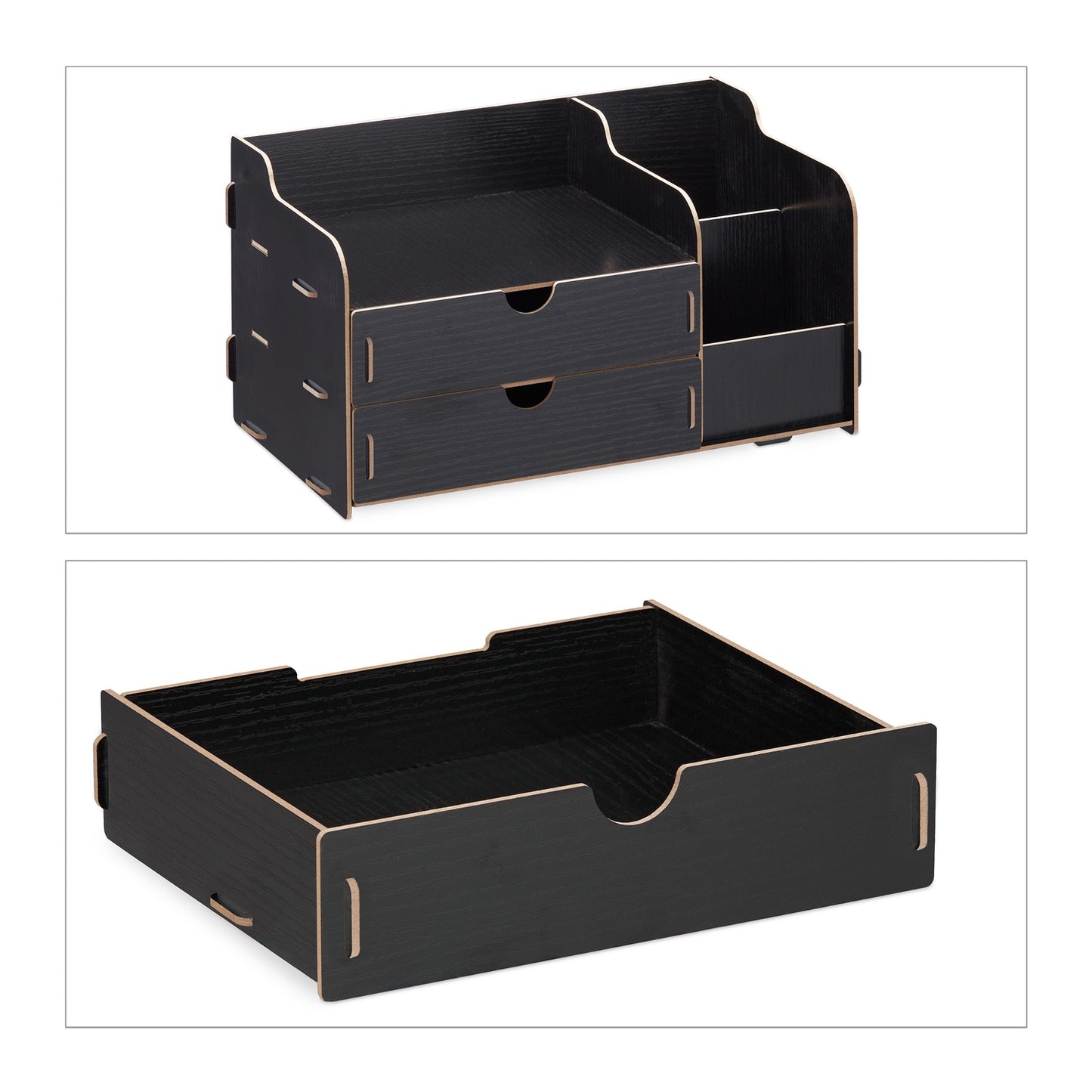 <p>Enhance your workspace with this efficient desk organiser, featuring a smart plug-in system for effortless assembly. Perfect for home or office, it keeps essentials organized and easily accessible.</p>

<ul>
<li>Assemble swiftly with a user-friendly pl