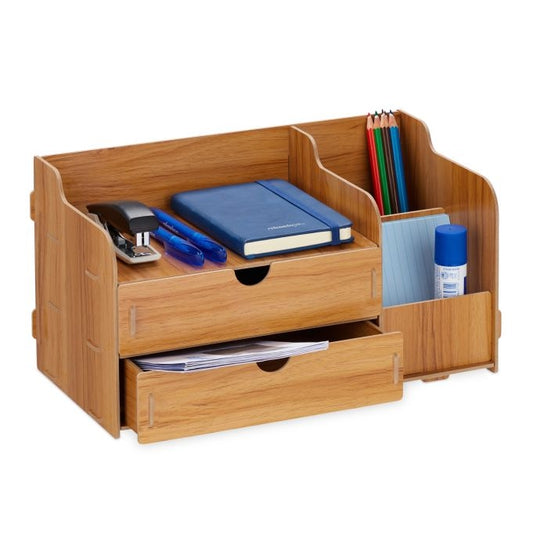 <p>Enhance productivity with this sleek desk organizer, perfect for home and office use. Its intuitive plug-in system ensures quick assembly, keeping essentials like pens and notes within easy reach.</p>

<ul>
<li>Assemble quickly with a user-friendly plu