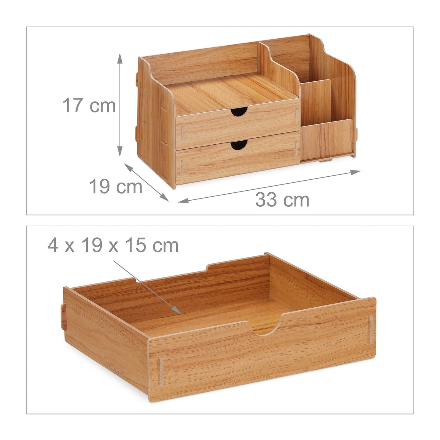 <p>Enhance productivity with this sleek desk organizer, perfect for home and office use. Its intuitive plug-in system ensures quick assembly, keeping essentials like pens and notes within easy reach.</p>

<ul>
<li>Assemble quickly with a user-friendly plu