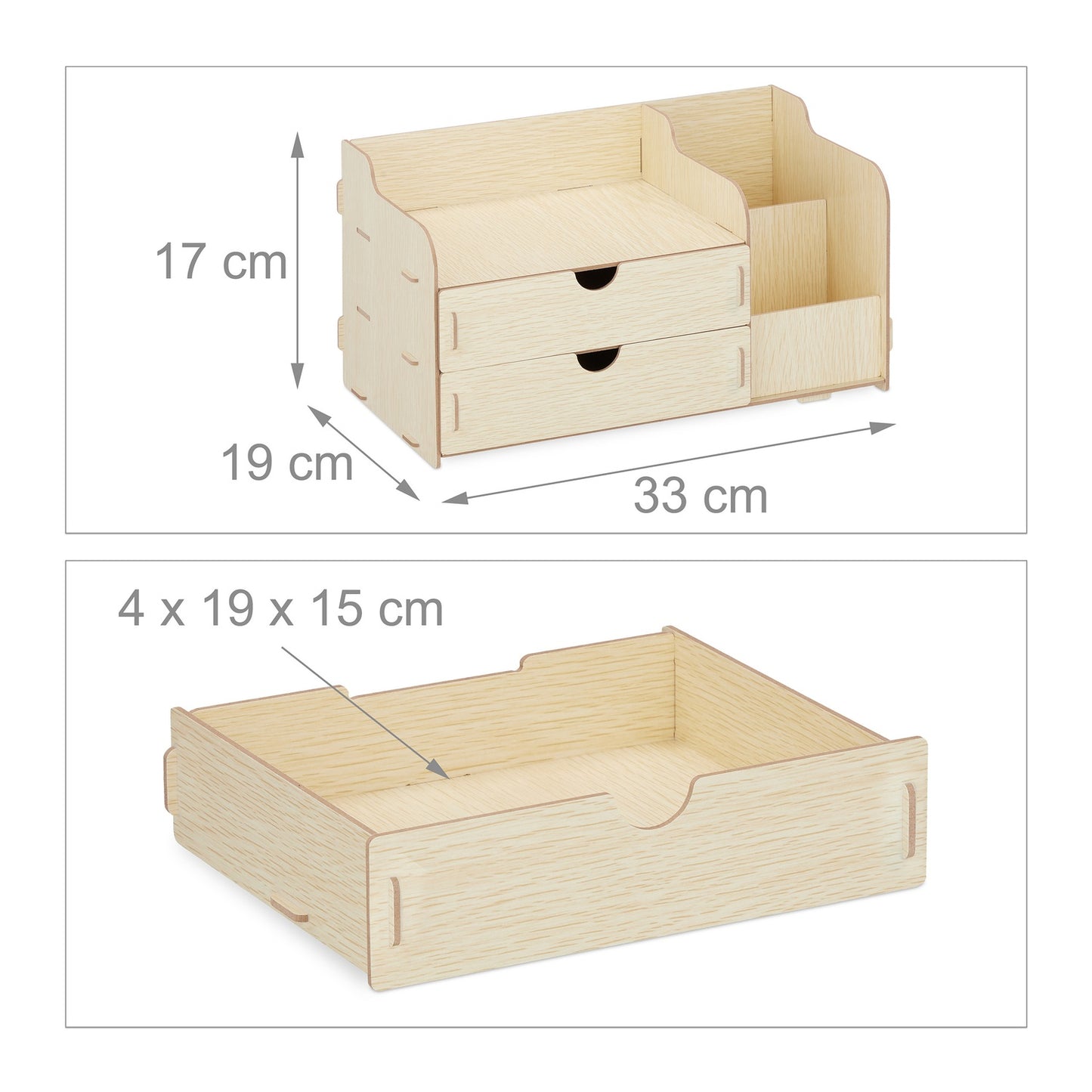 <p>Enhance your workspace efficiency with this desk organiser, featuring a quick-assembly plug-in system for seamless setup. Keep your essentials organized and within reach.</p>

<ul>
<li>Streamline your workspace with quick plug-in assembly.</li>
<li>Acc