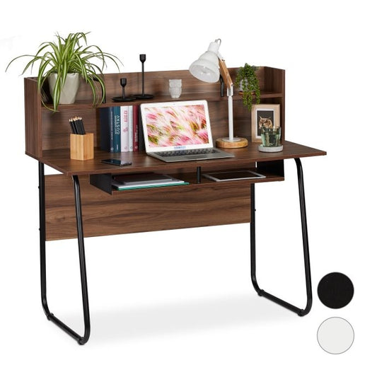 Desk With Shelving