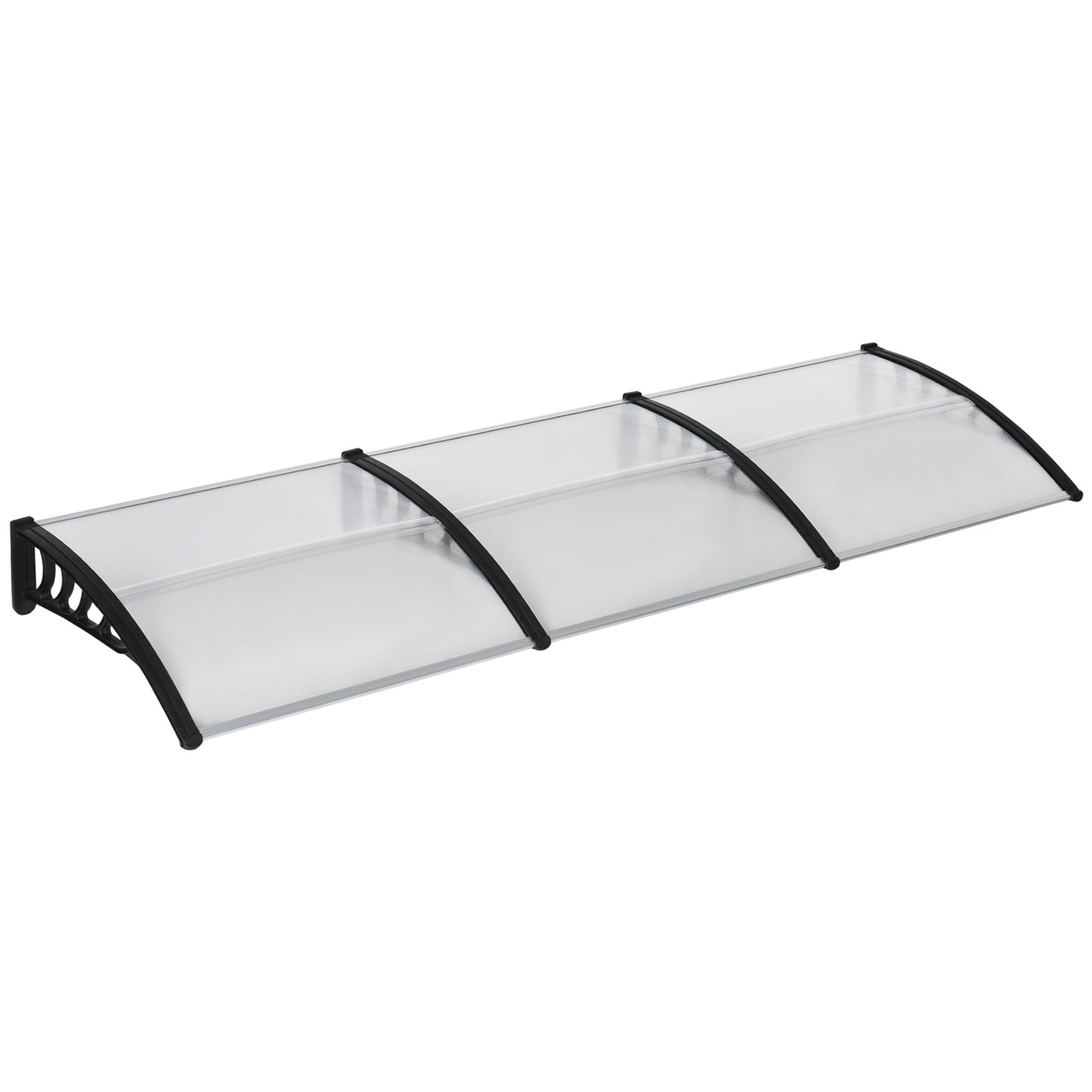 Exterior door in aluminium, UV and rain protection, black