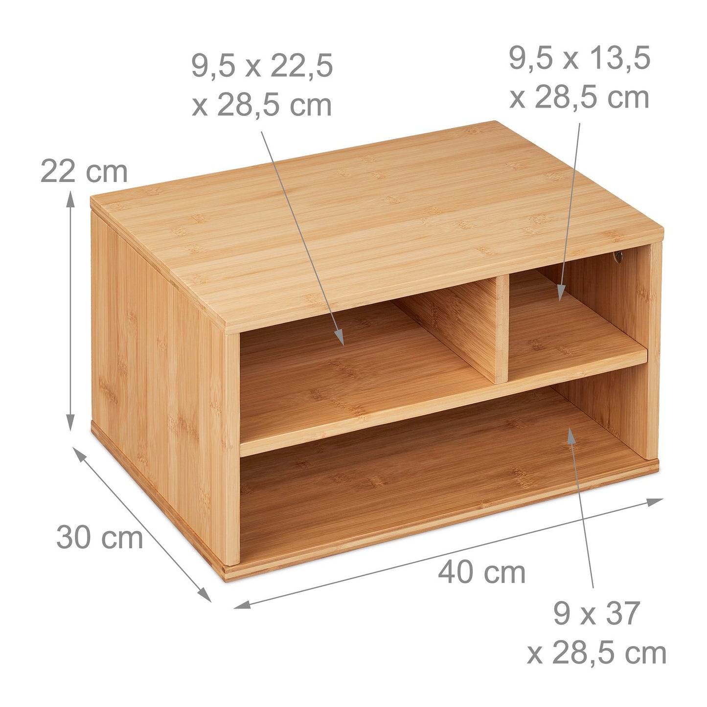 Desk in bamboo for printers