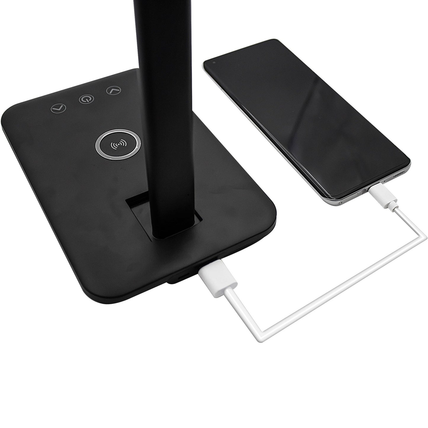 Desk lamp with QI charging