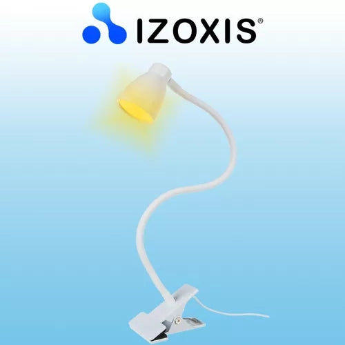 Desk lamp with a clip - white Izoxis 19455