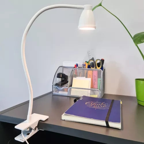 Desk lamp with a clip - white Izoxis 19455
