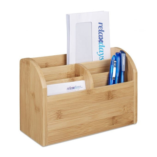 Desk organization in bamboo