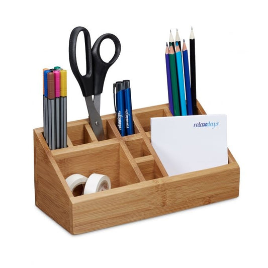 Desk organization in bamboo