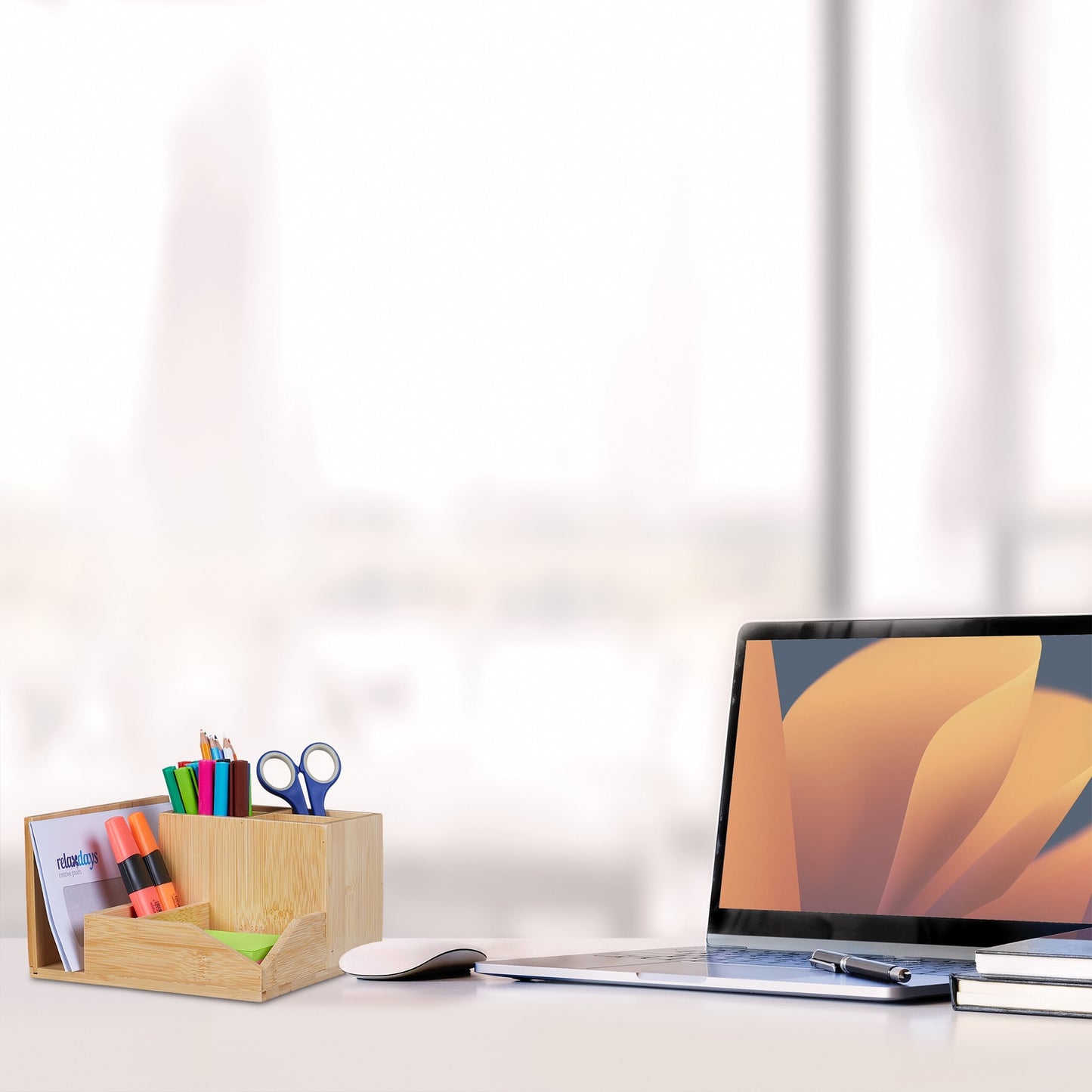 Desk organization in bamboo