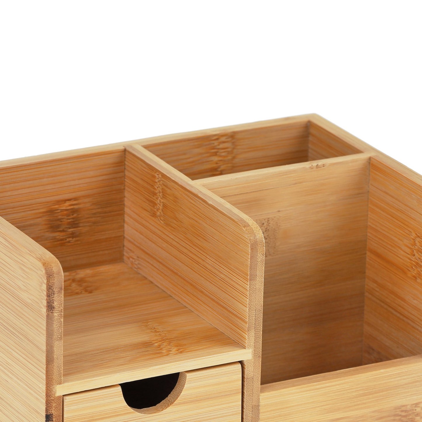 <p>The bamboo desk storage box enhances workspace organization with its natural, durable design. This eco-friendly solution offers practical storage for stationery and office supplies, promoting efficiency and focus.</p>

<ul>
<li>Organize essentials with