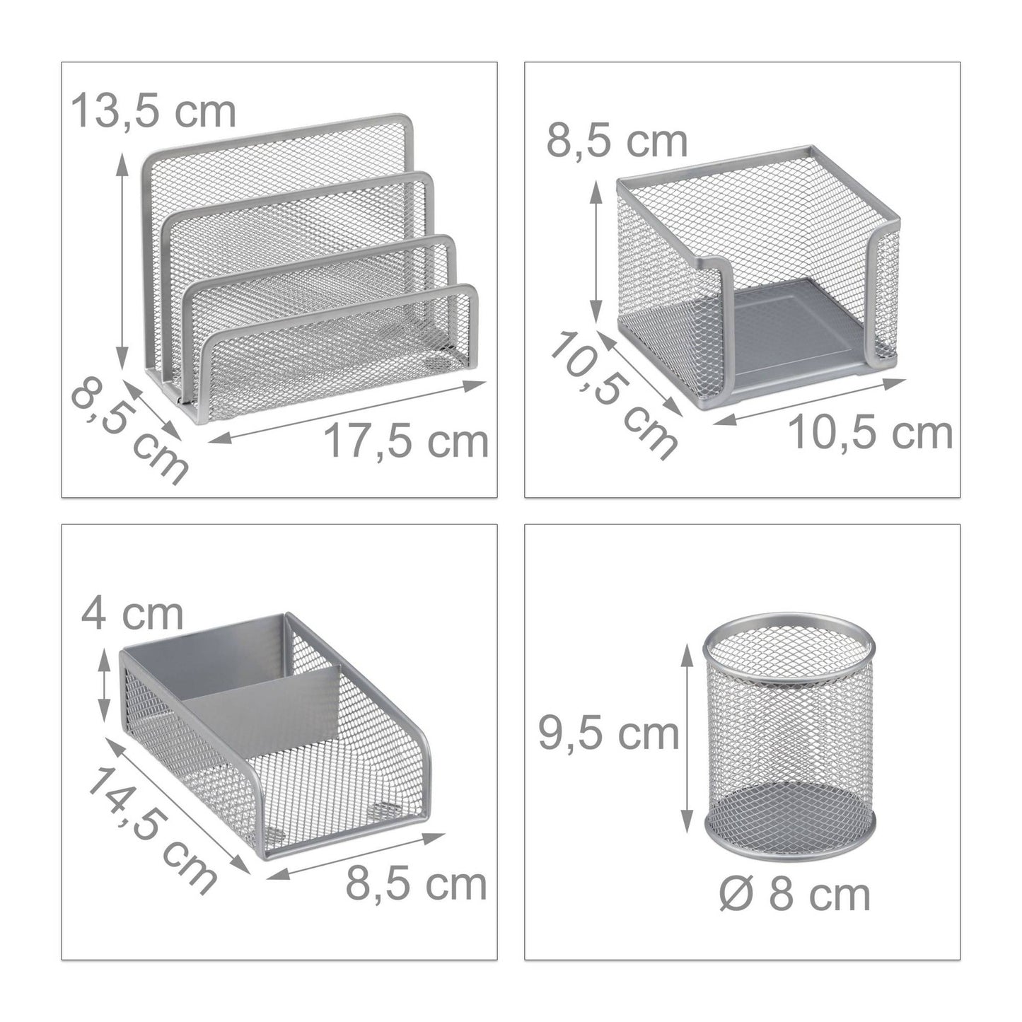 Desk organization set 4 parts