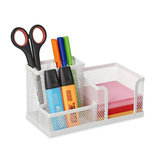 Desk organization with 3 compartments