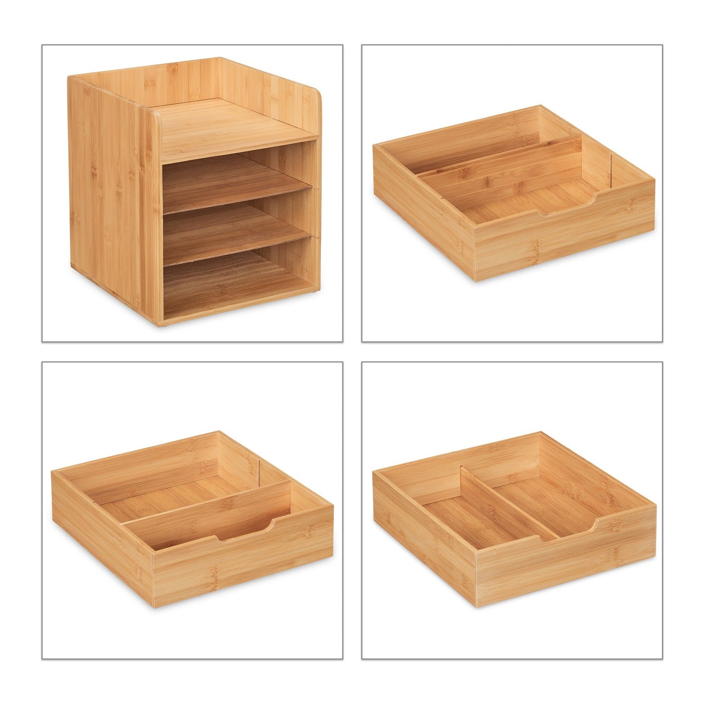 Desk organization with 3 drawers