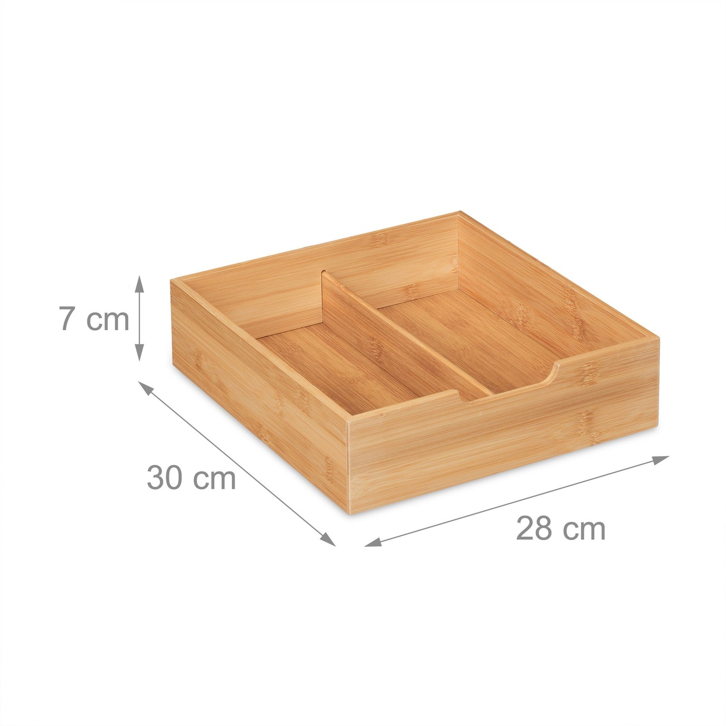 Desk organization with 3 drawers