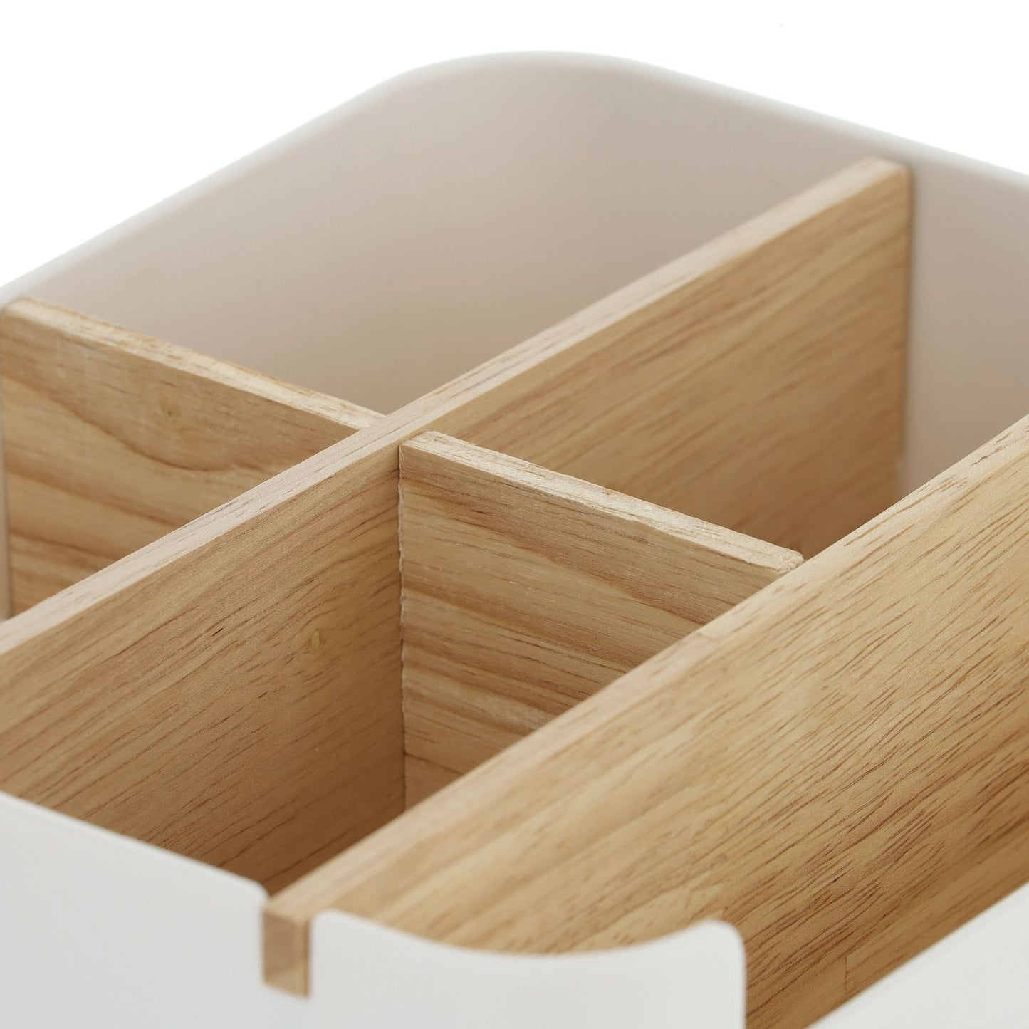Desk organization with 5 compartments