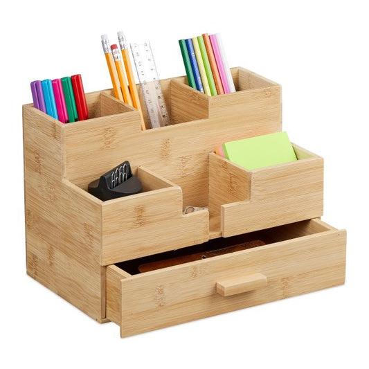 Desk organization with drawer