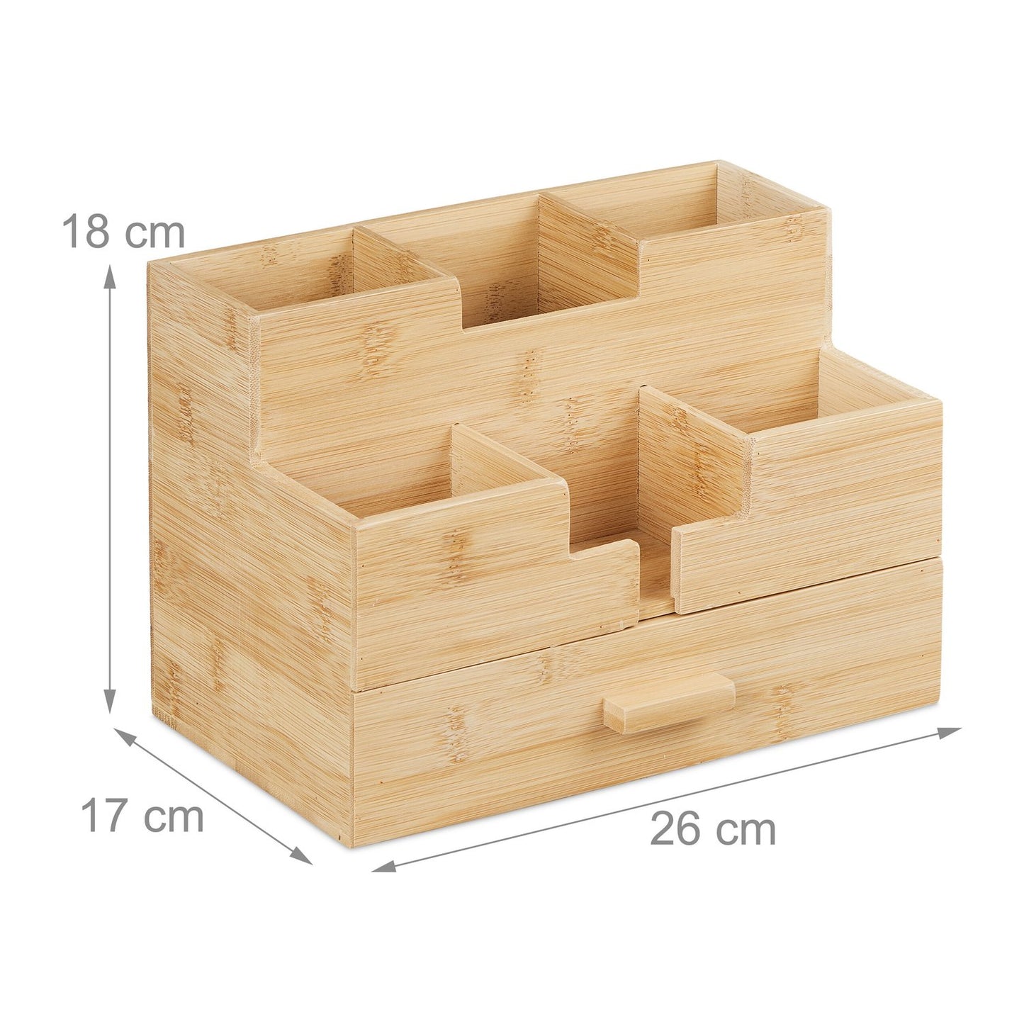 Desk organization with drawer
