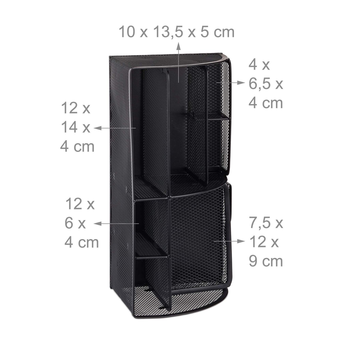 Desk organizer 6 shelves Metal