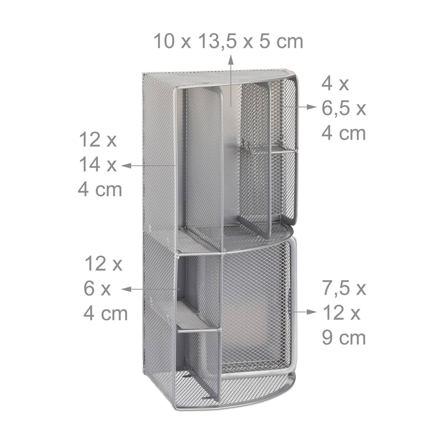 Desk organizer 6 shelves Metal
