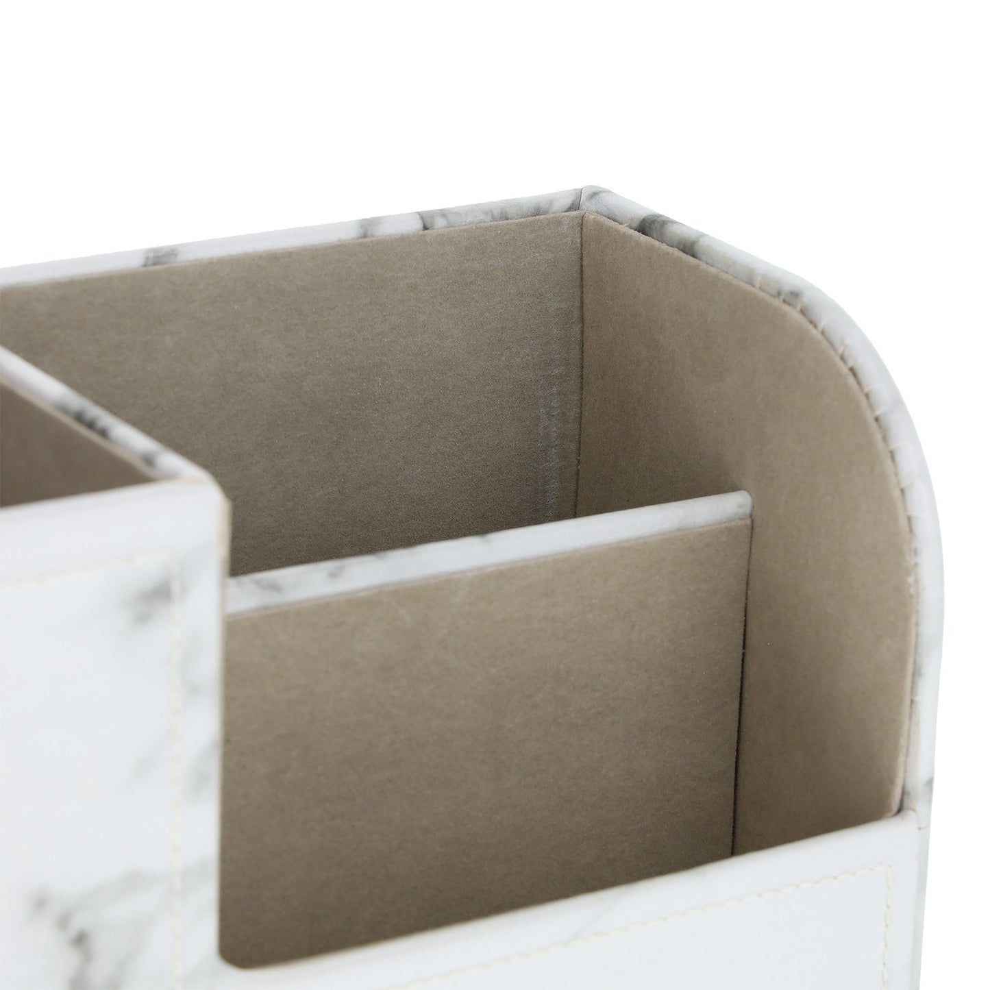 Desk organizer in marble look