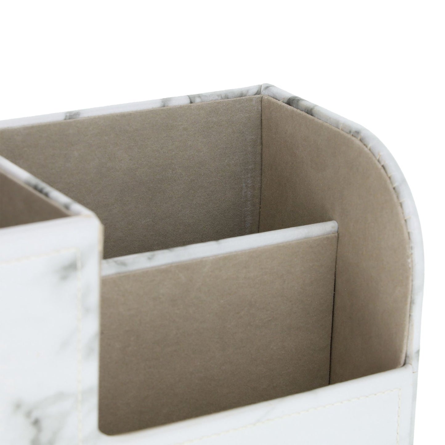 Desk organizer in marble look
