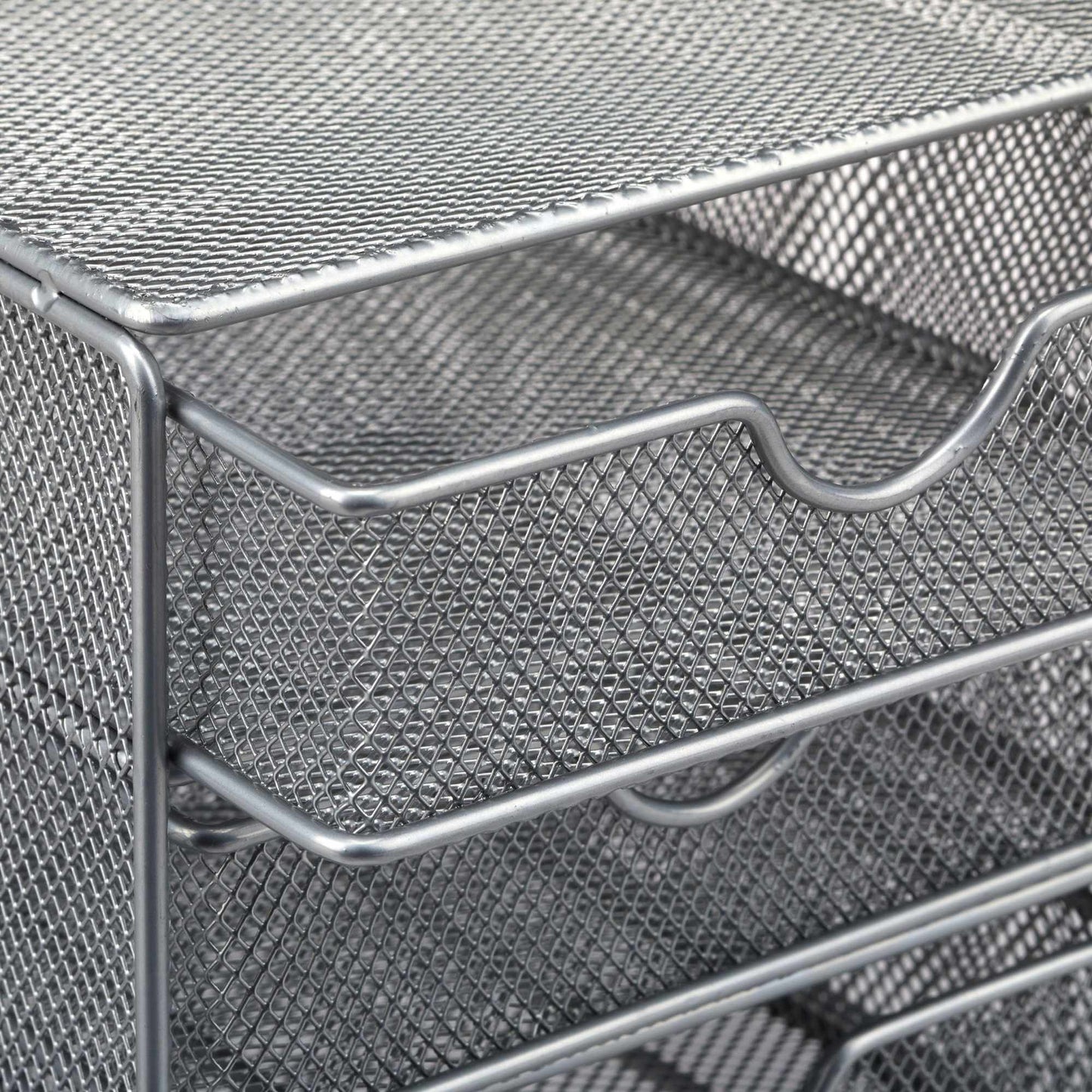 Desk organizer in metal 3 compartments