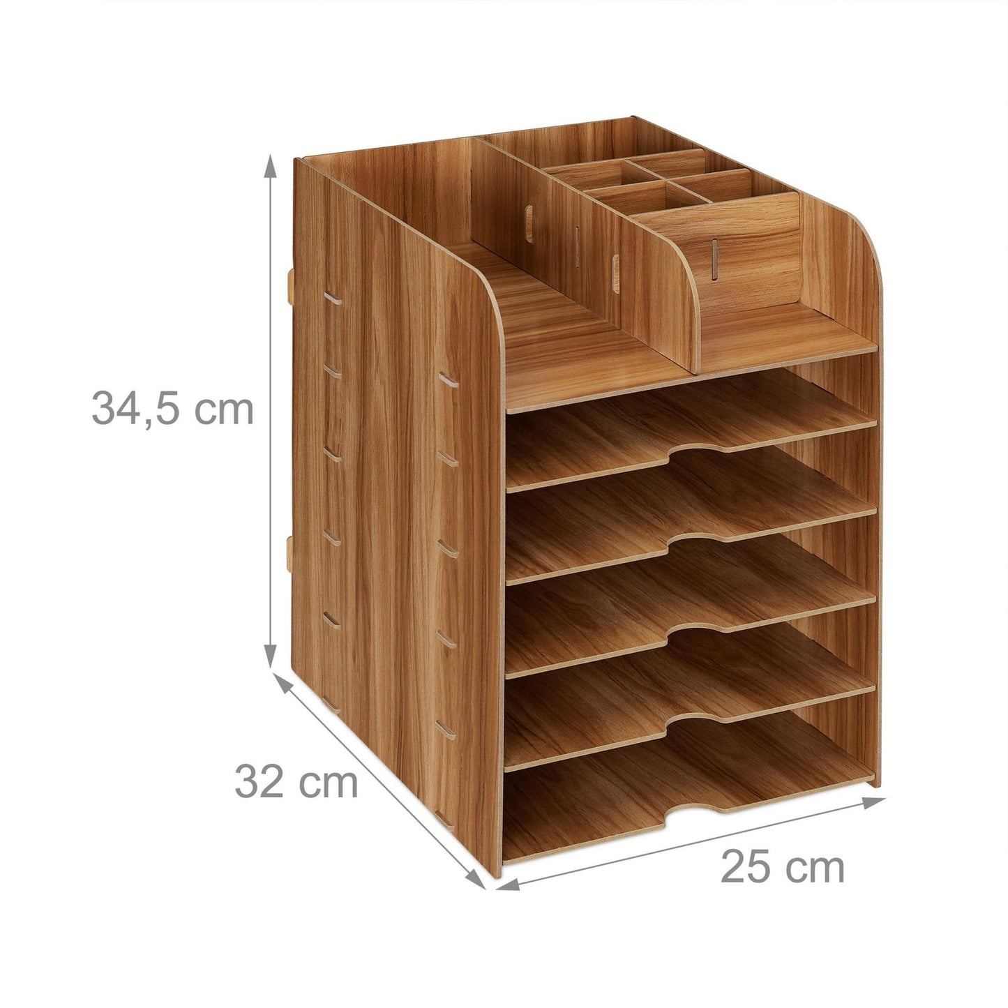 Desk organizer with storage compartment