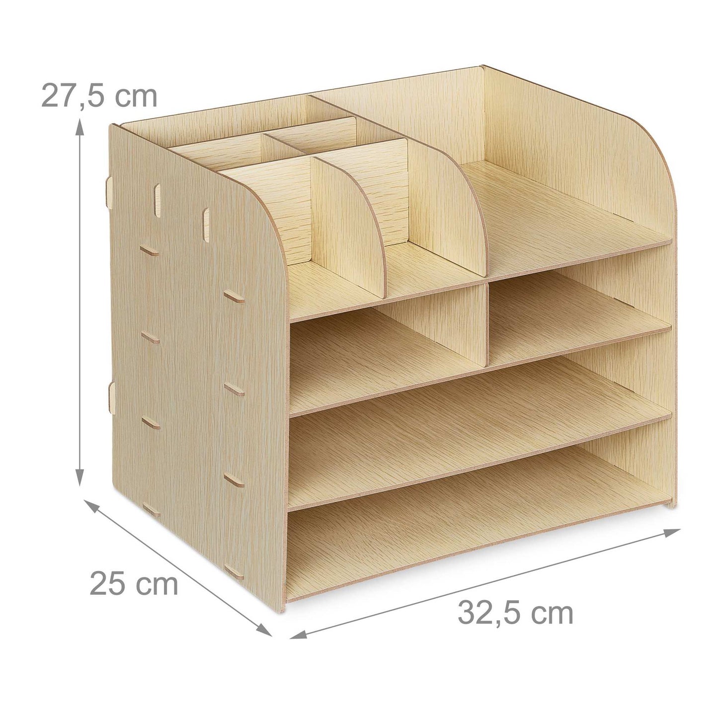 Desk organizer with storage compartment