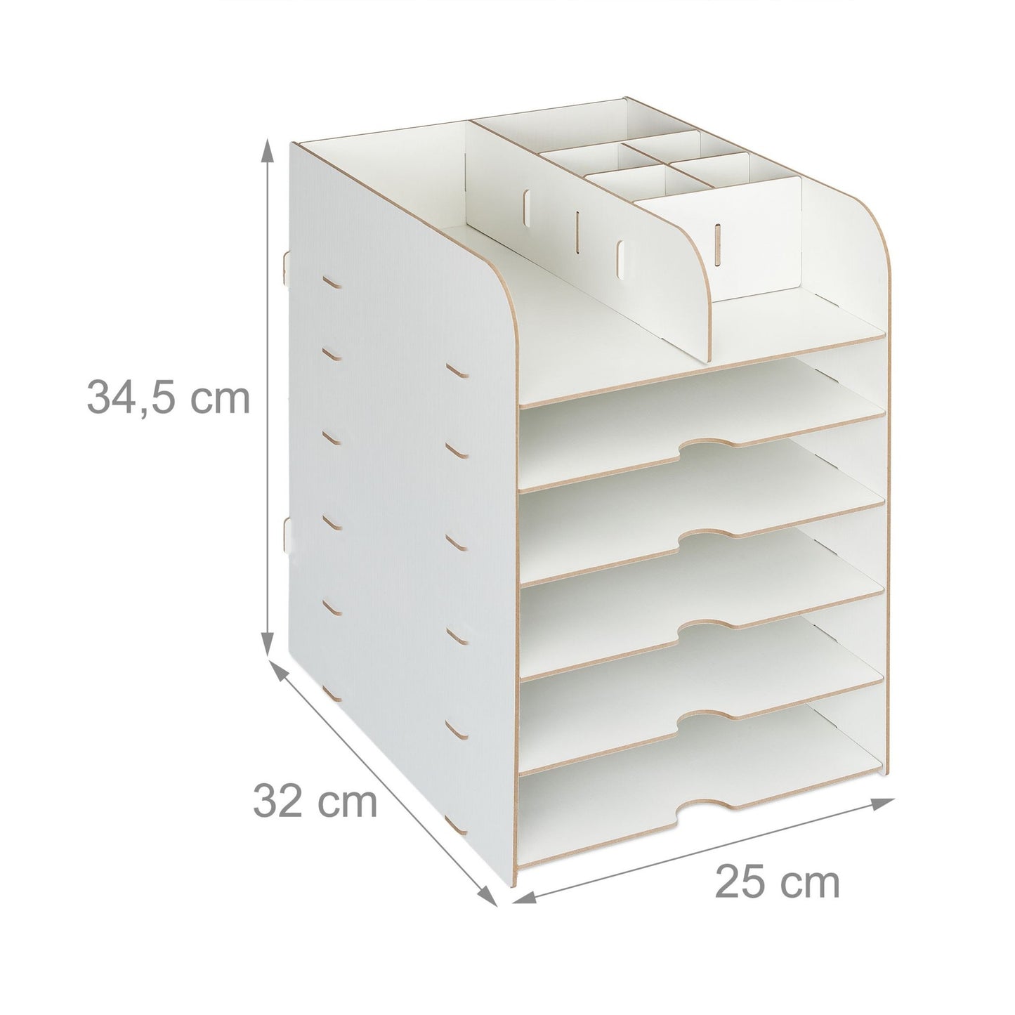 Desk organizer with storage compartment