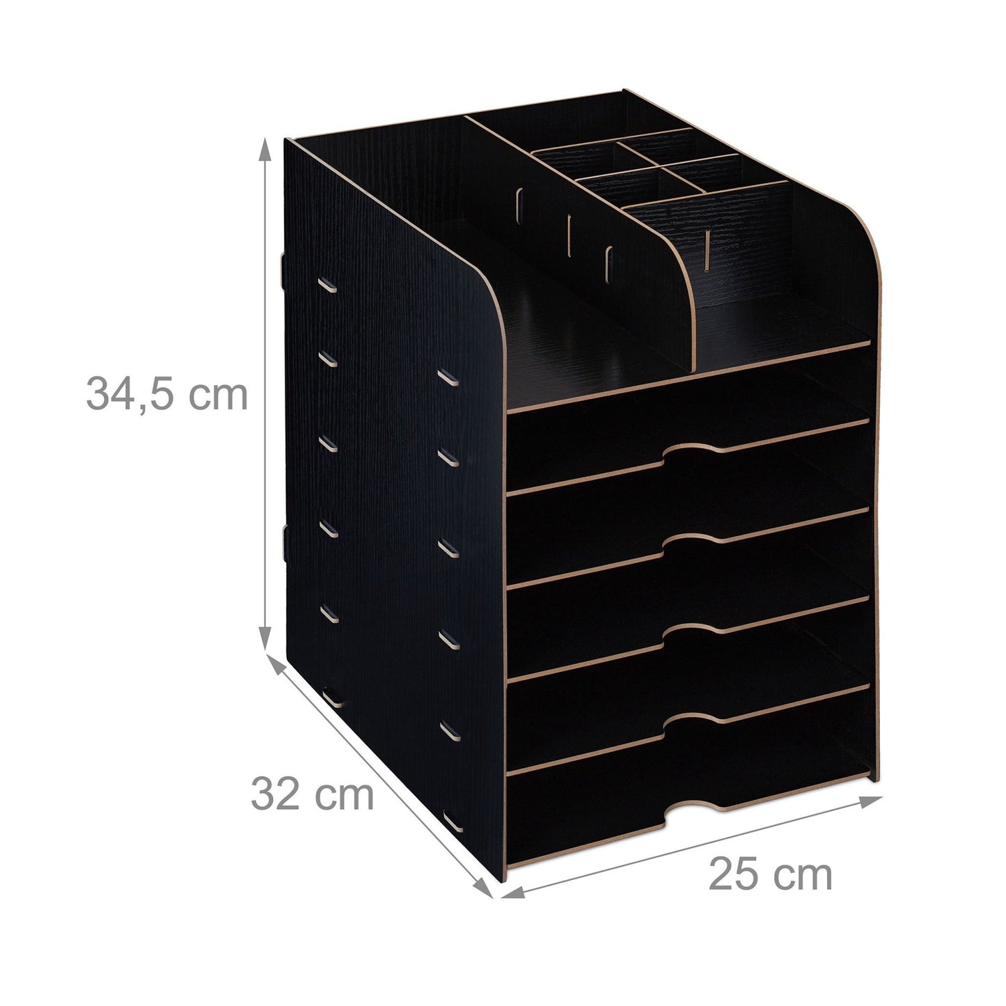 Desk organizer with storage compartment