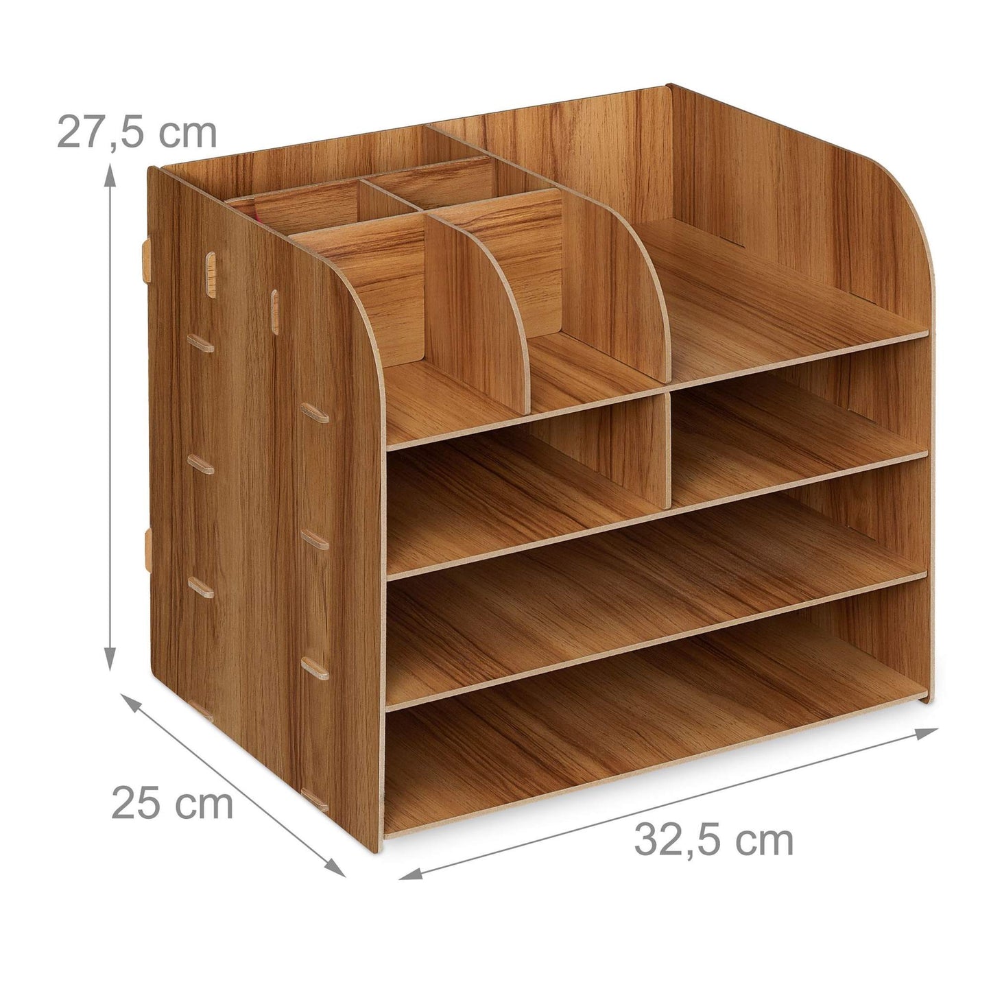 Desk organizer with storage compartment