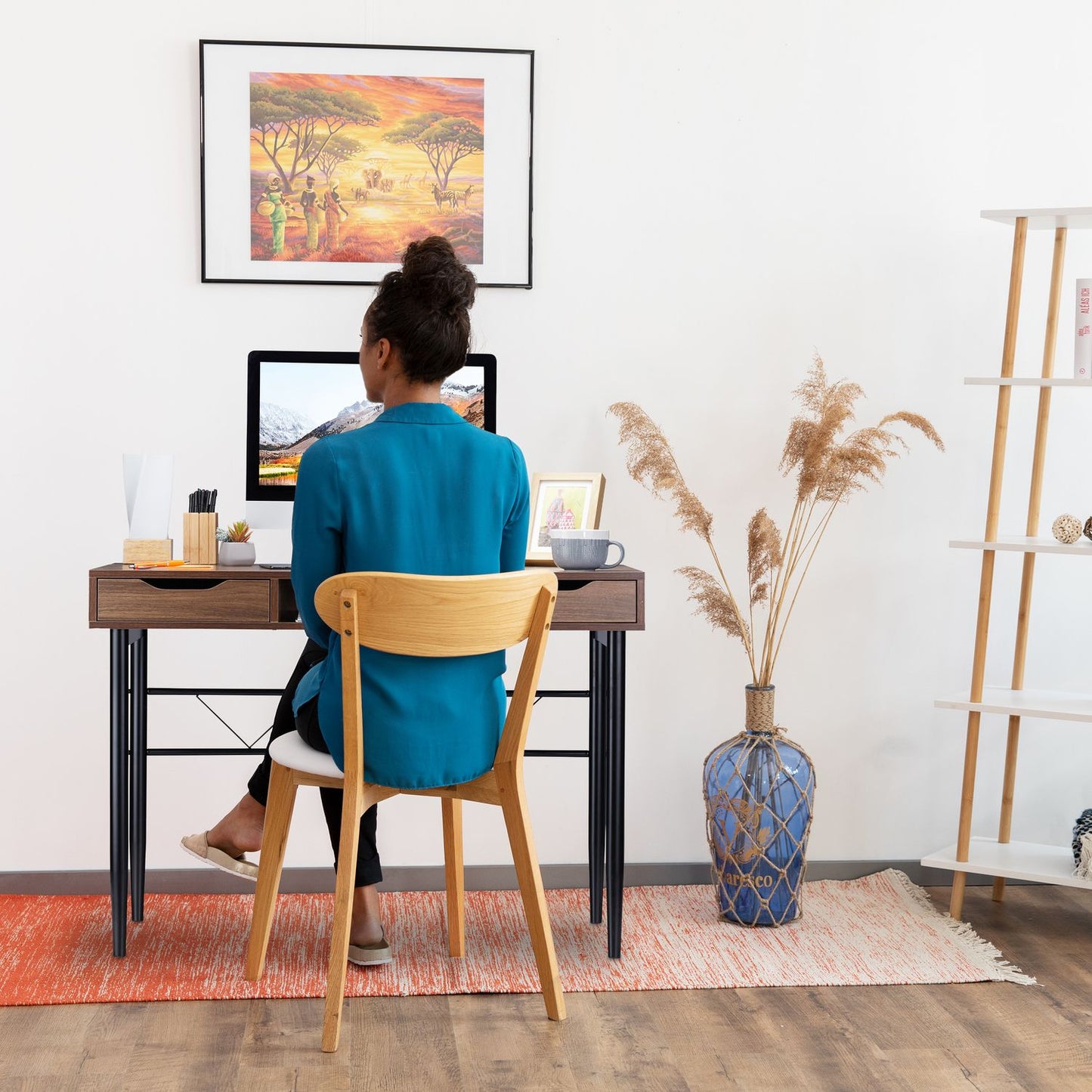 Desk with drawers