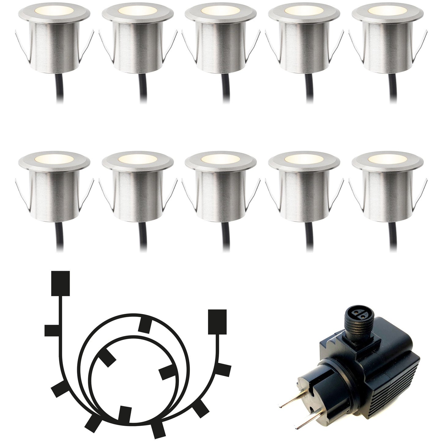Dexter Decklight 10-pack Silver Starter Pack