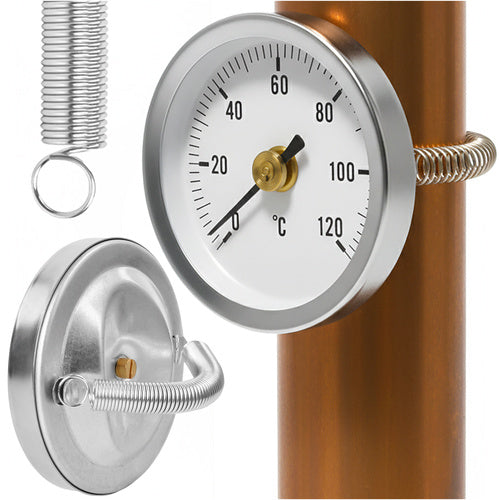 Dial Thermometer for 0-120C Ovens, Pipe Mount