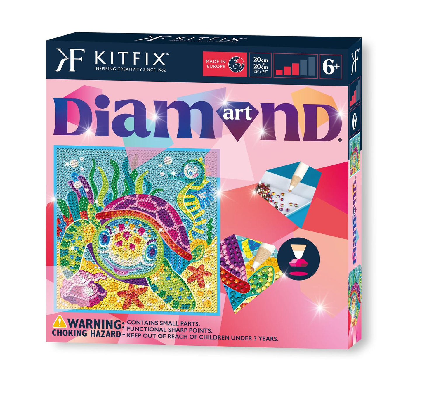 Diamond Art Turtle DIY Kit, Crafting Set for All Ages