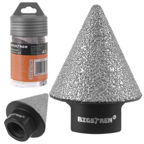 Diamond Conical Hole Saw, 2-35mm, M14 Thread