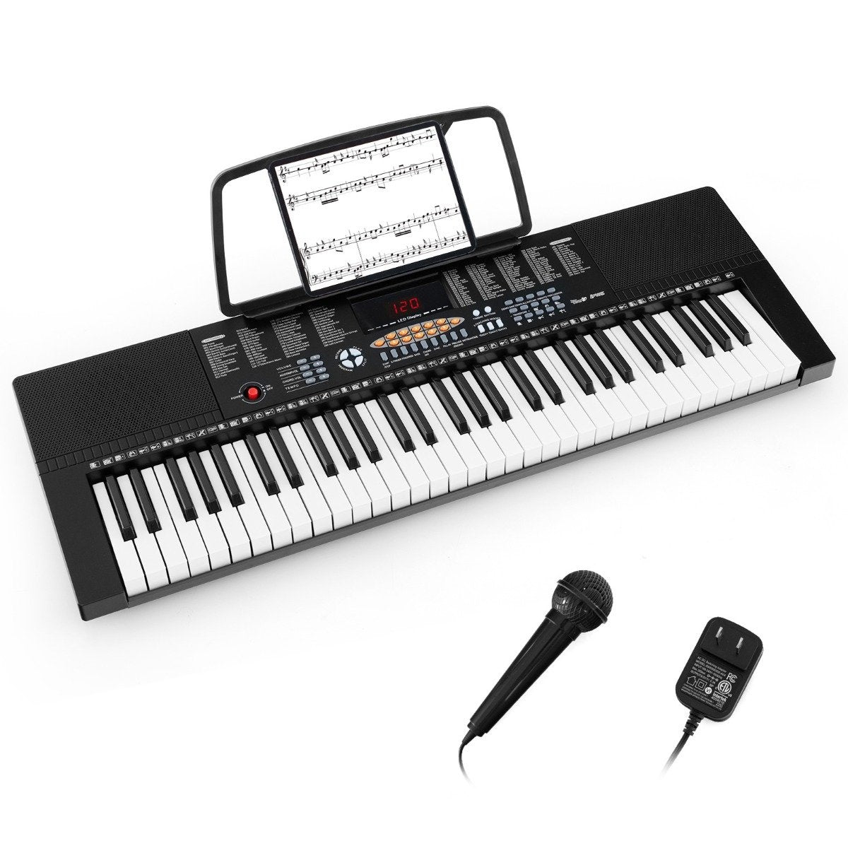 Digital Piano for Beginners, 61 Keys, 300 Tones
