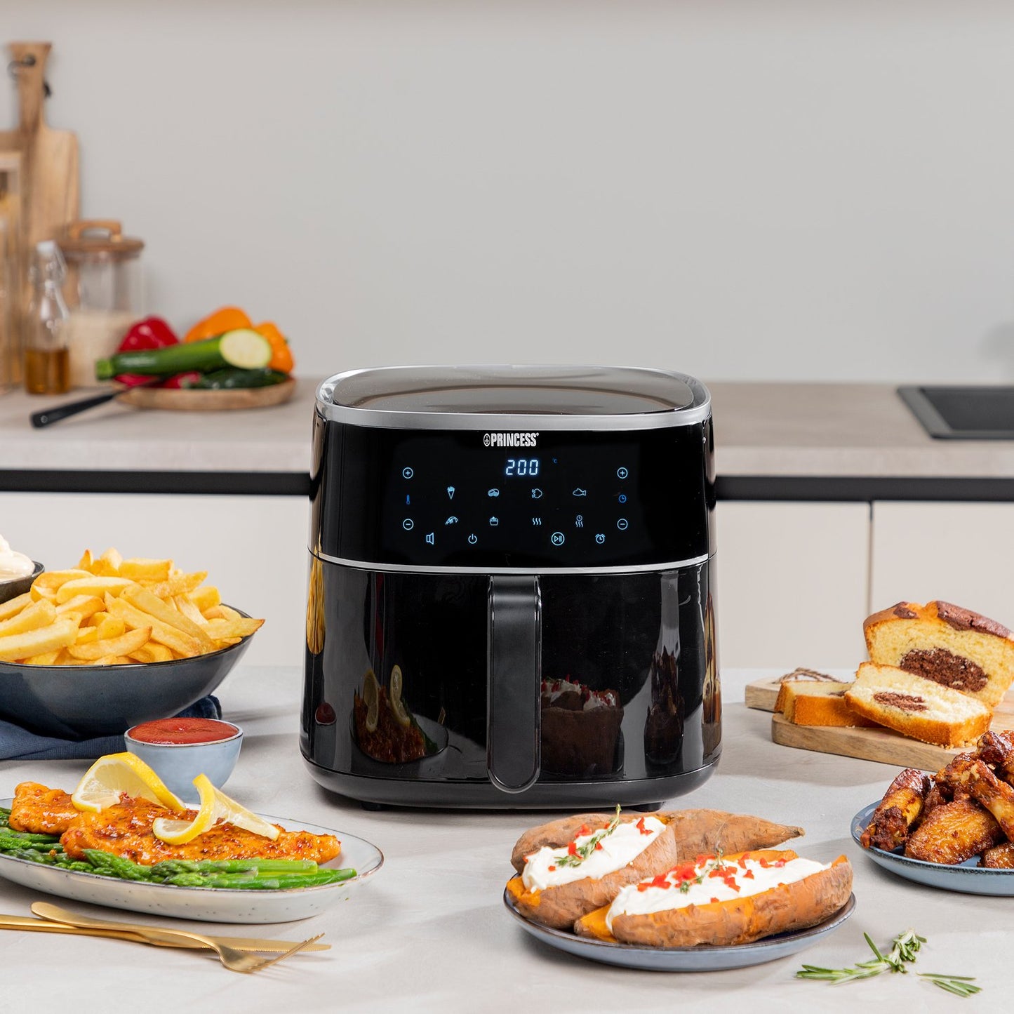 Digital air fryer 6L 1500W - 182244