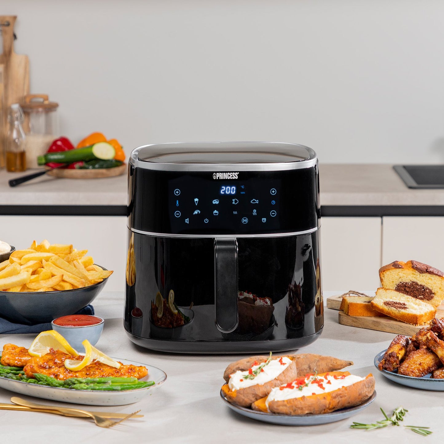 Digital air fryer 8L 1800W - 182254