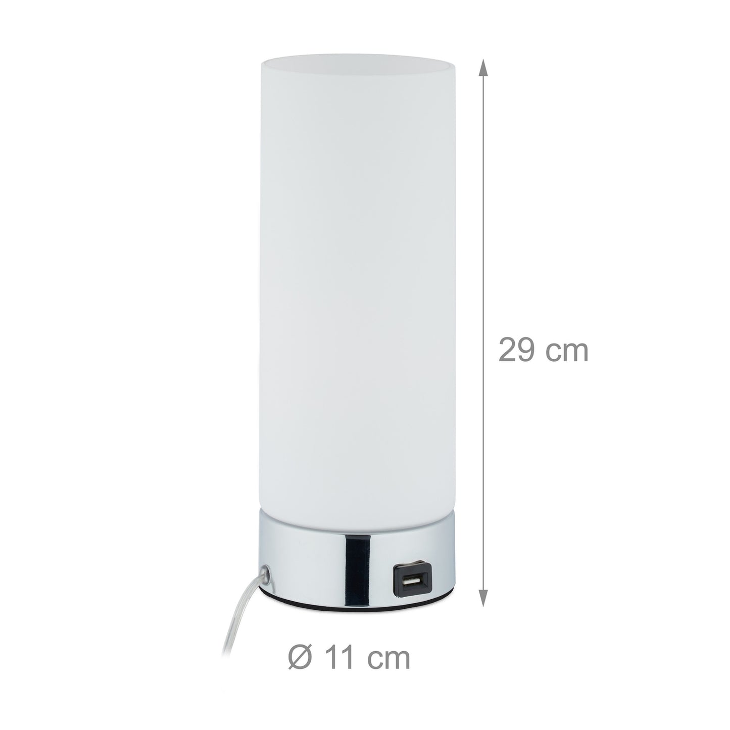 Dimmable table lamp with USB