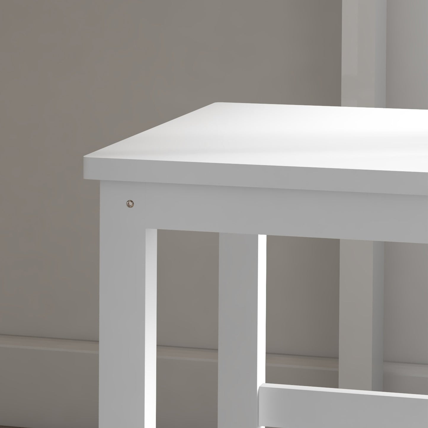 Dining chairs in white pine, set with 2 - 120 kg capacity